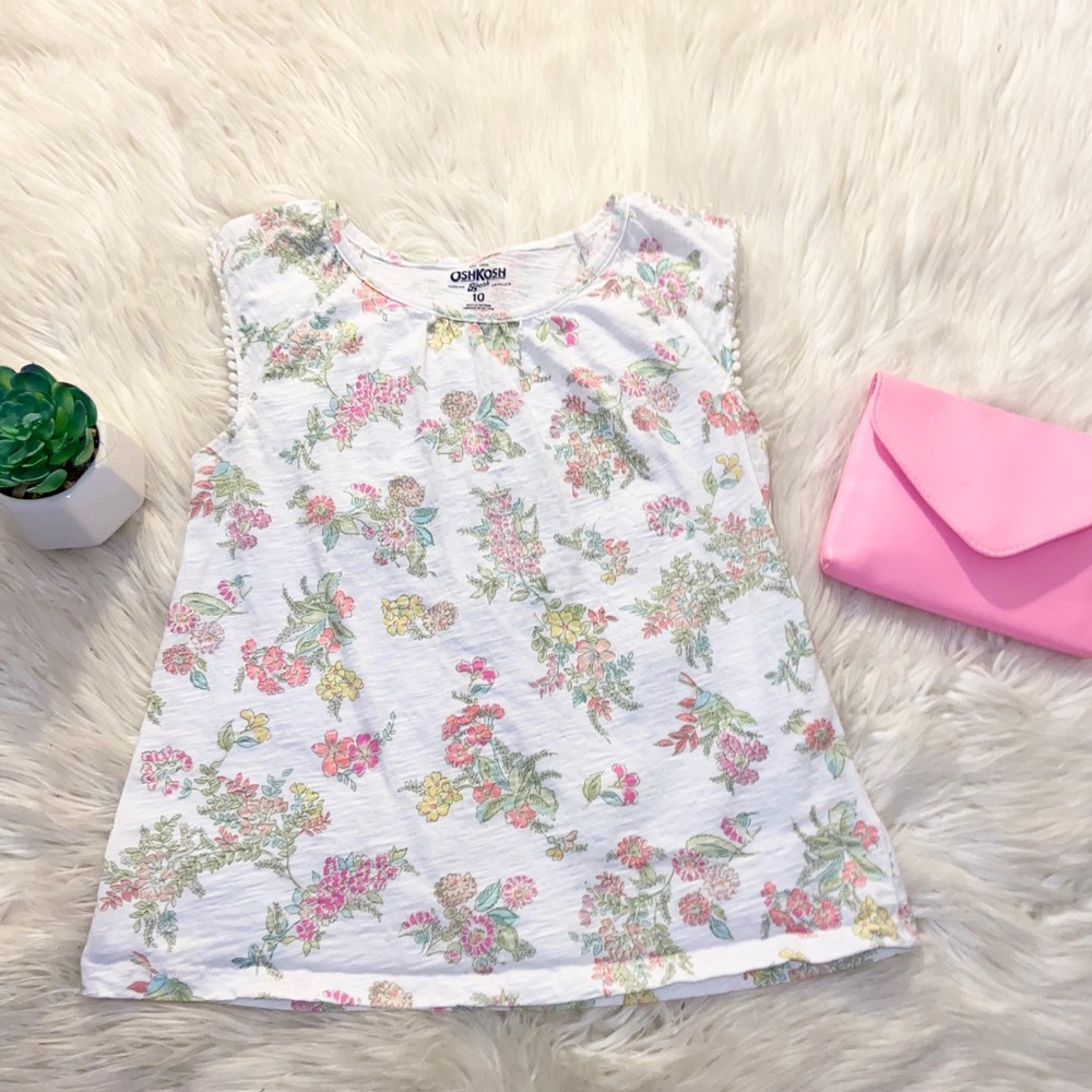 Floral sleeveless shirt